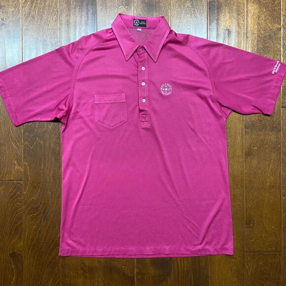 Myrtle Beach Golf Shoppe Vintage Pink Fuchsia Polo Men's Size Extra Large - Picture 3 of 8